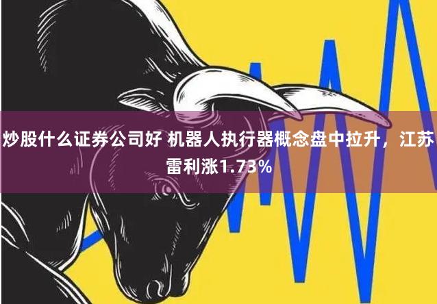 炒股什么证券公司好 机器人执行器概念盘中拉升，江苏雷利涨1.73%